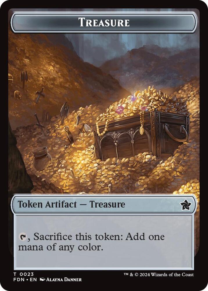 Food // Treasure Double-Sided Token (Back)