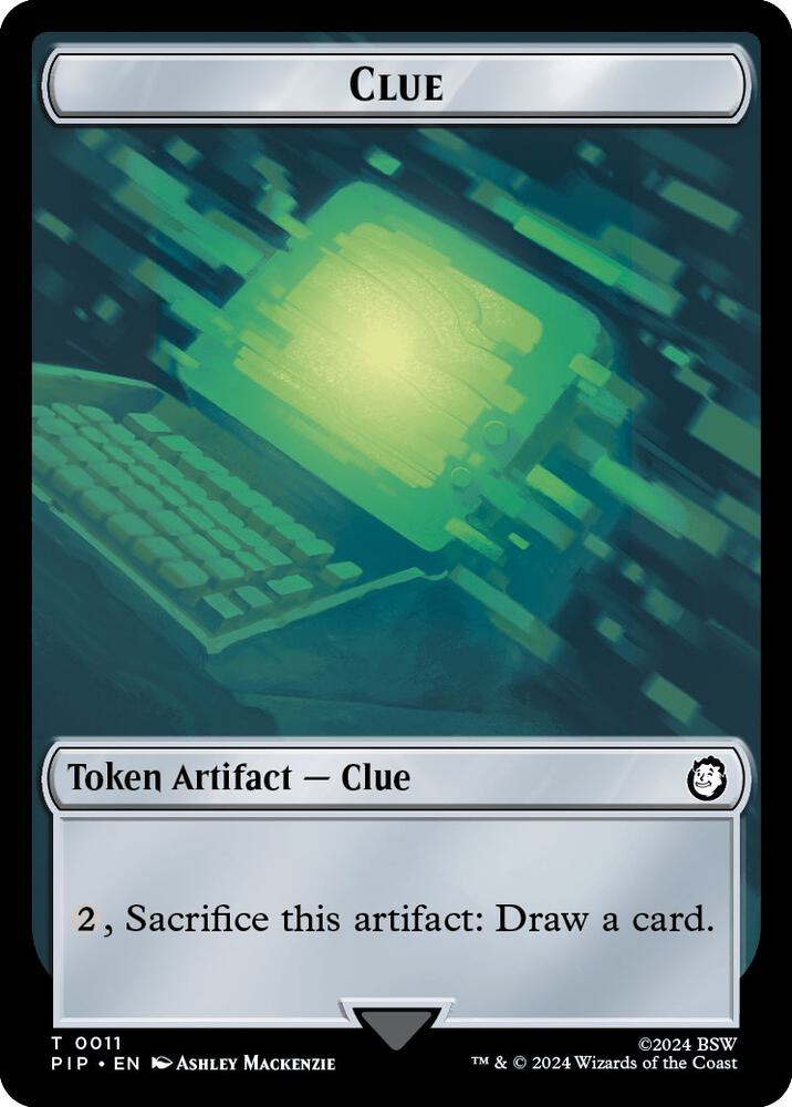 Alien // Clue Double-Sided Token (Back)